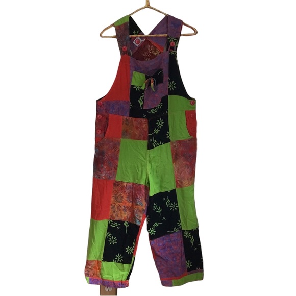 Go Fish Pants & Jumpsuits Vintage Go Fish Multi Funky Patchwork